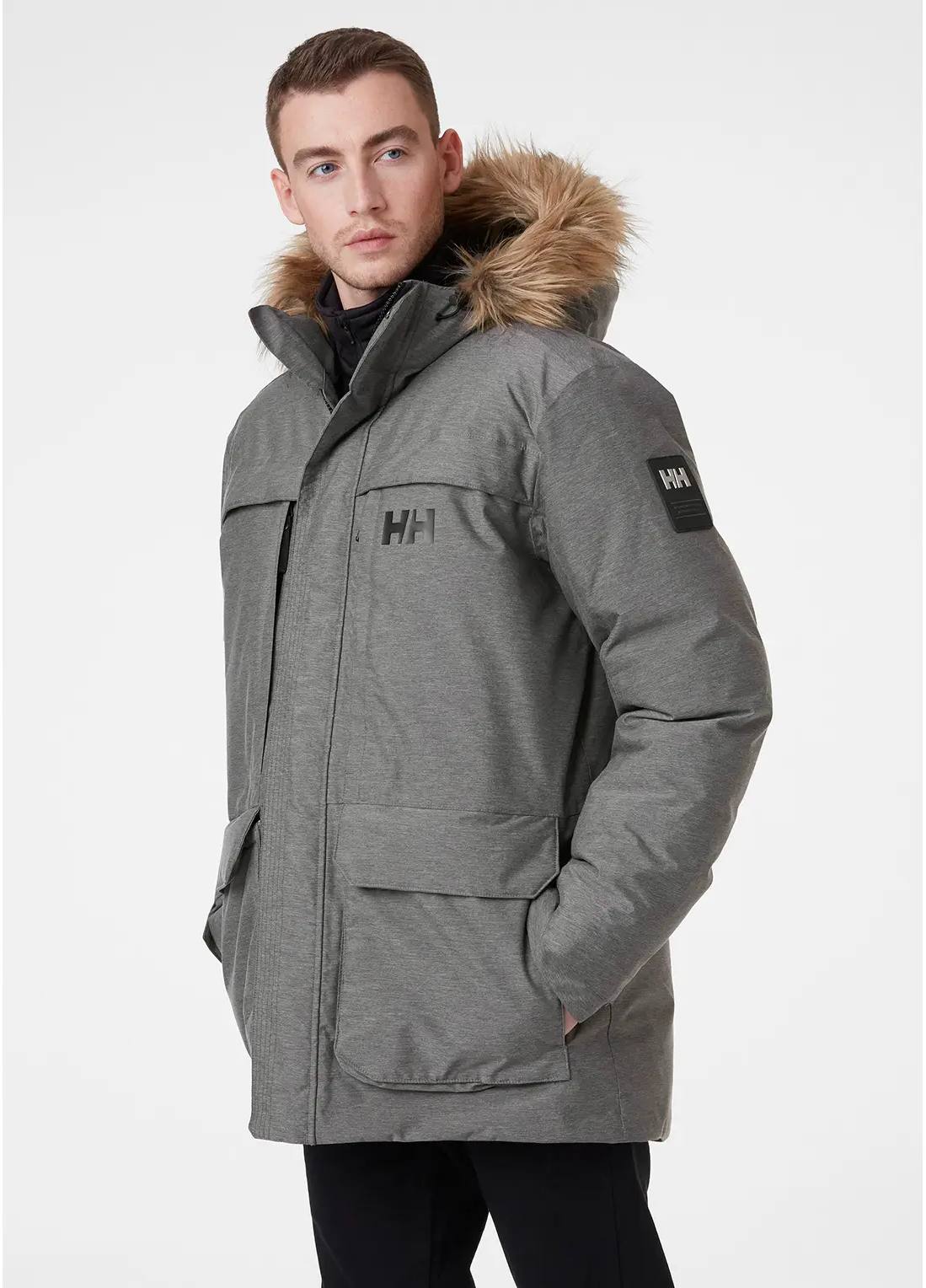 Nordsjo Parka Vaaleanharmaa XXL