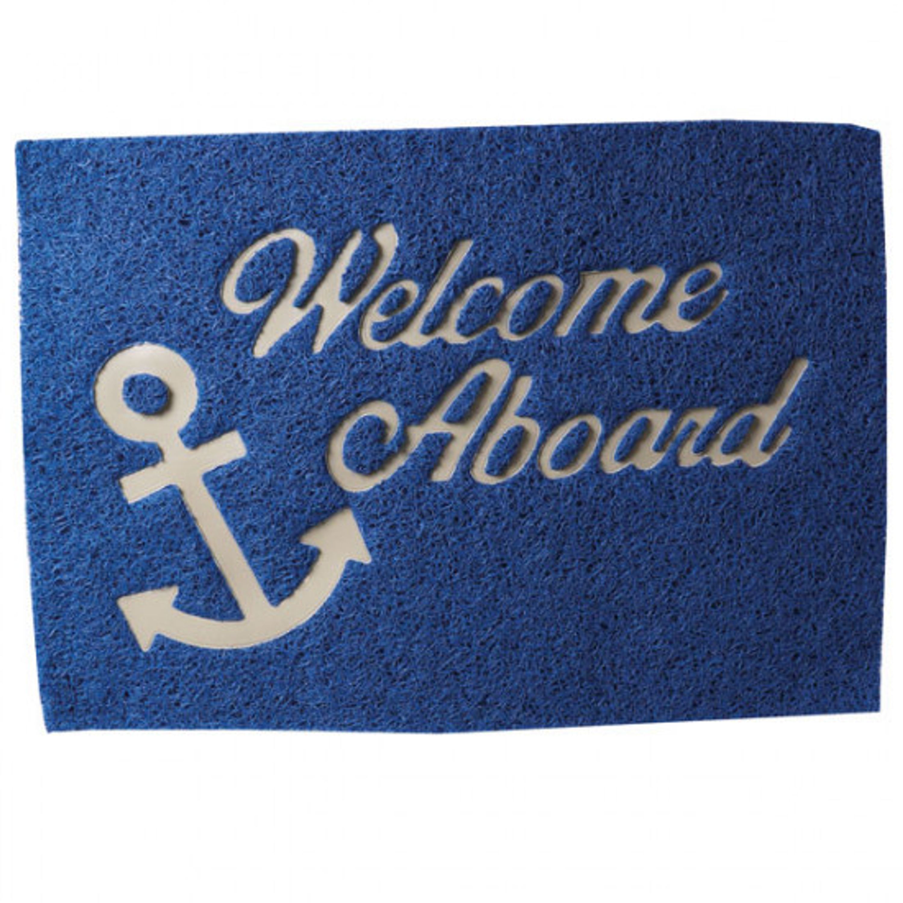 Matto welcome aboard, sininen, 40x60cm