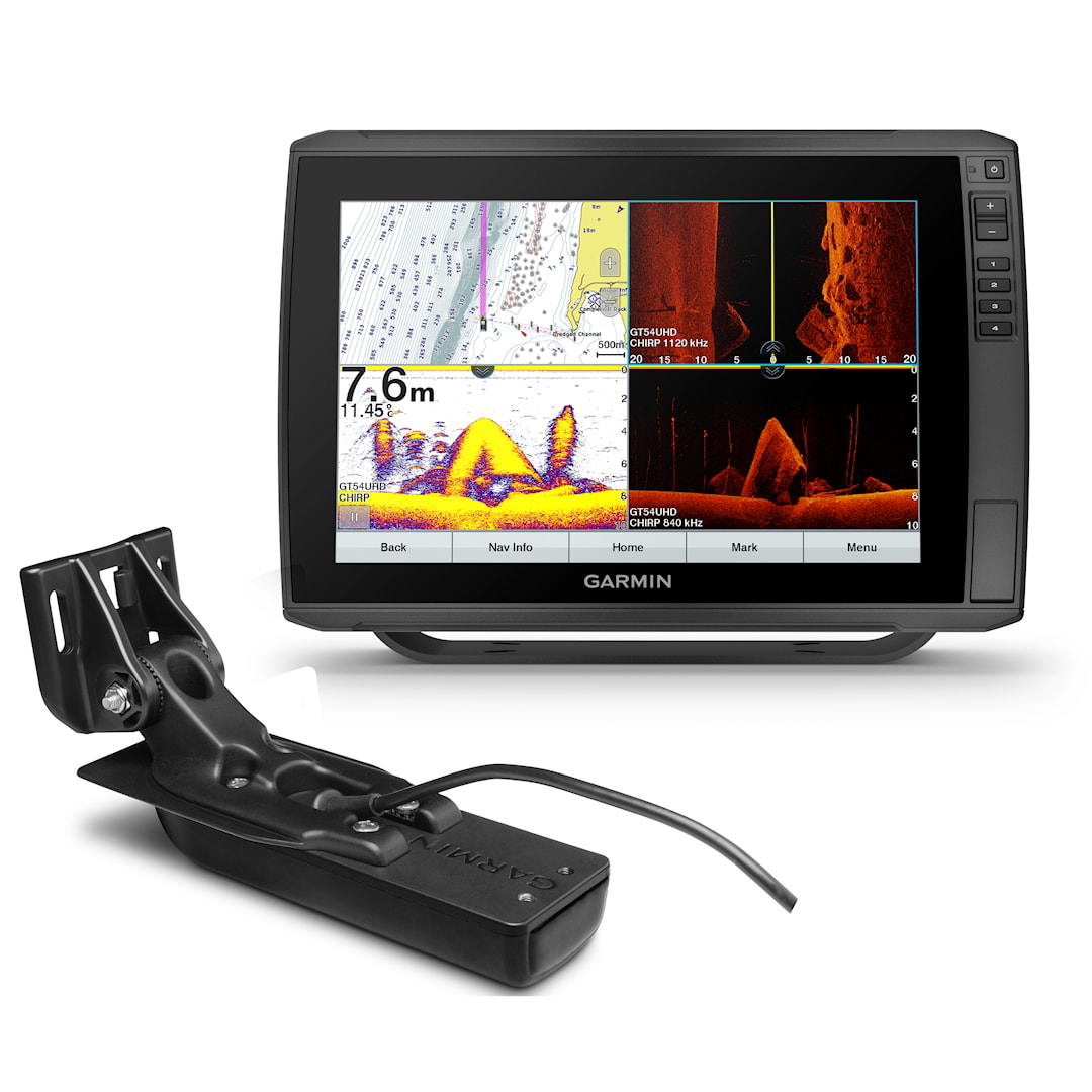 Garmin ECHOMAP Ultra 122sv ja GT54UHD-TM-kaikuanturi