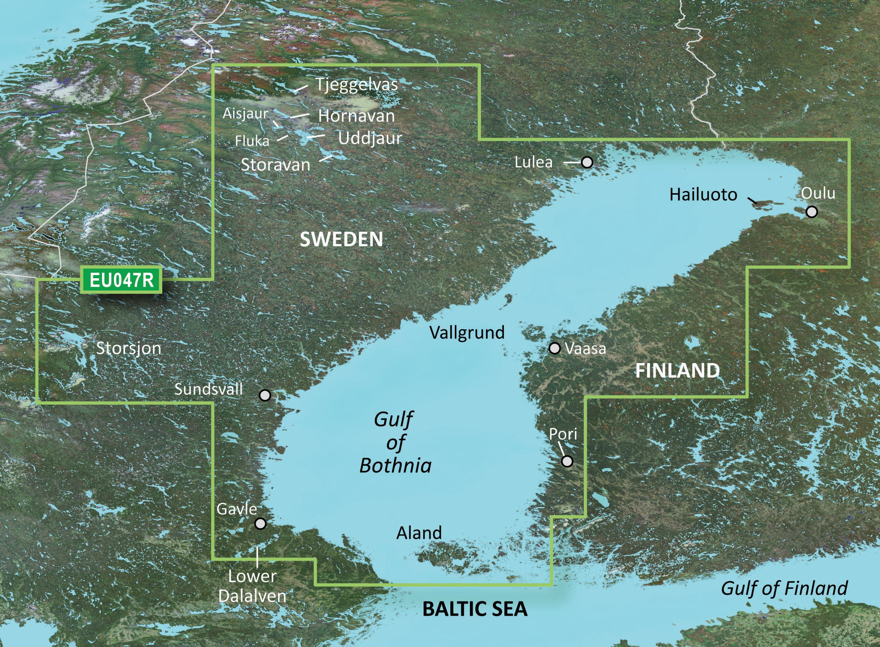 Bluechart g3 vision kartat, veu047r gulf of bothnia-kalix-grisslehamn