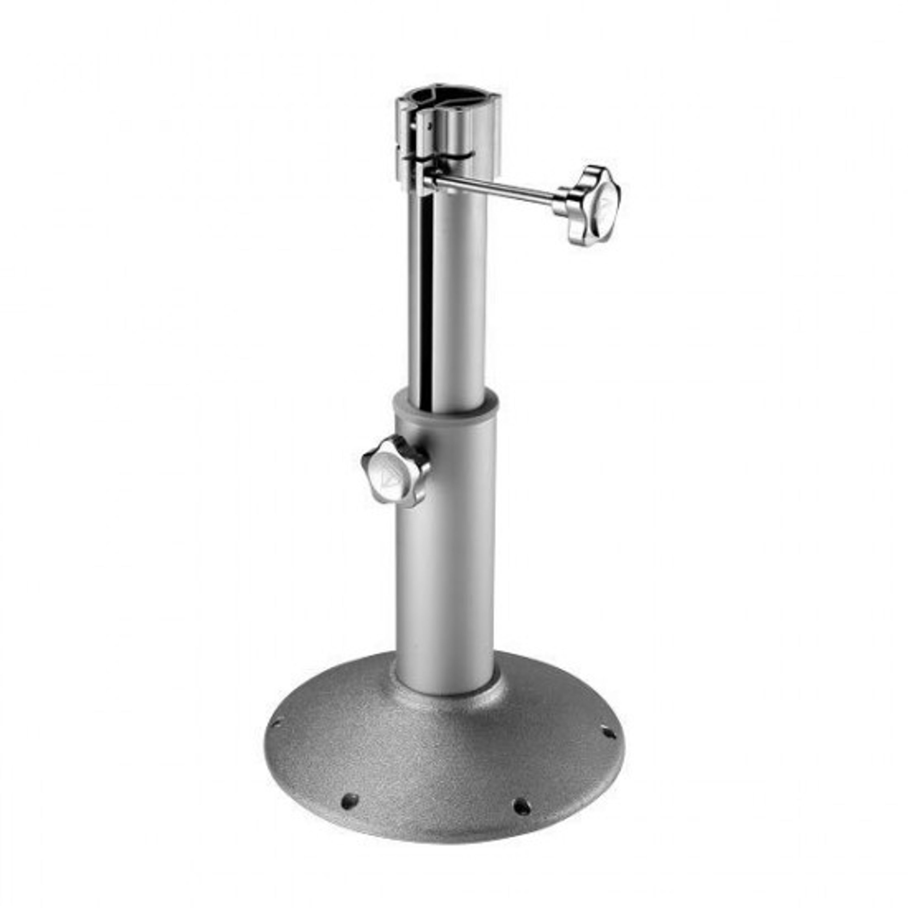 Tuolinjalka venetuolille 40-60cm, putki ø80mm, jalusta ø270mm.