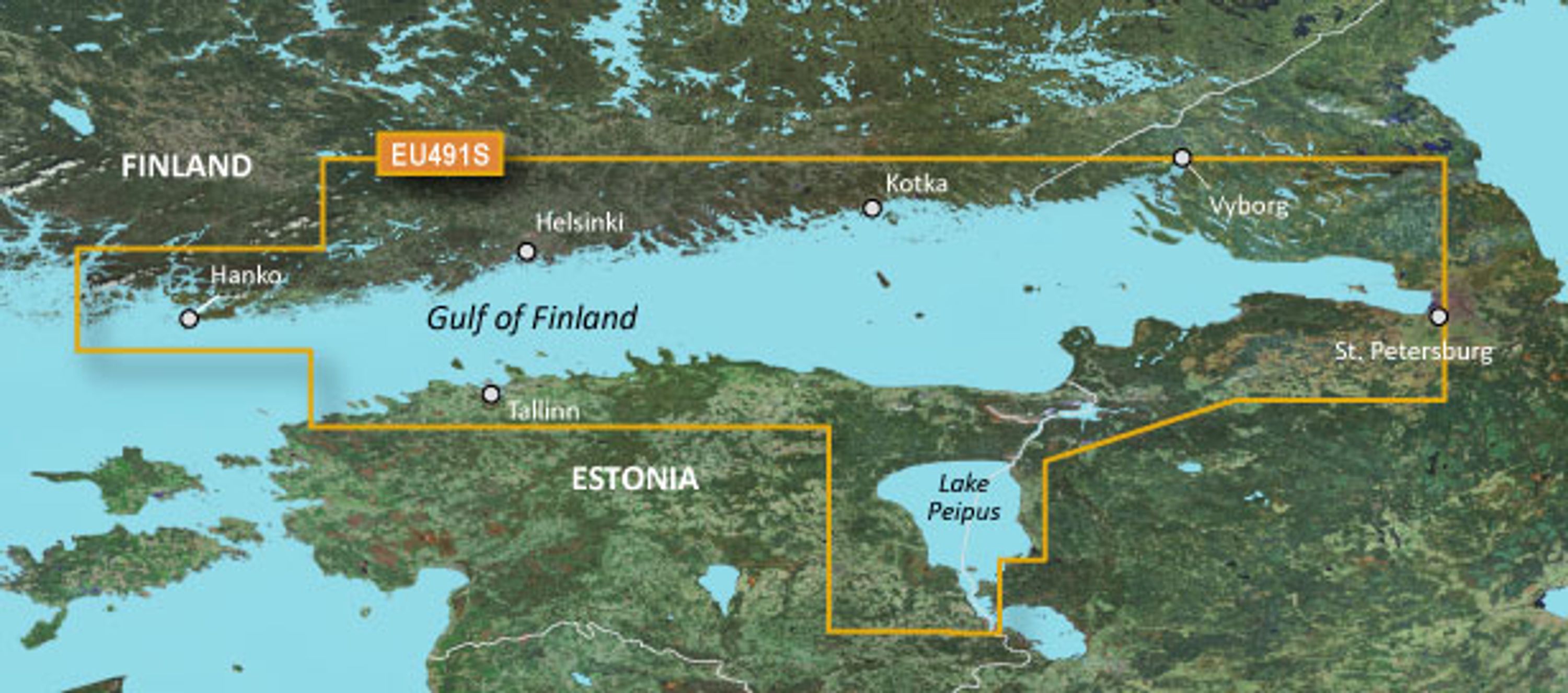 Bluechart g3 vision kartat, veu491s hanko-st. petersburg-tallinn