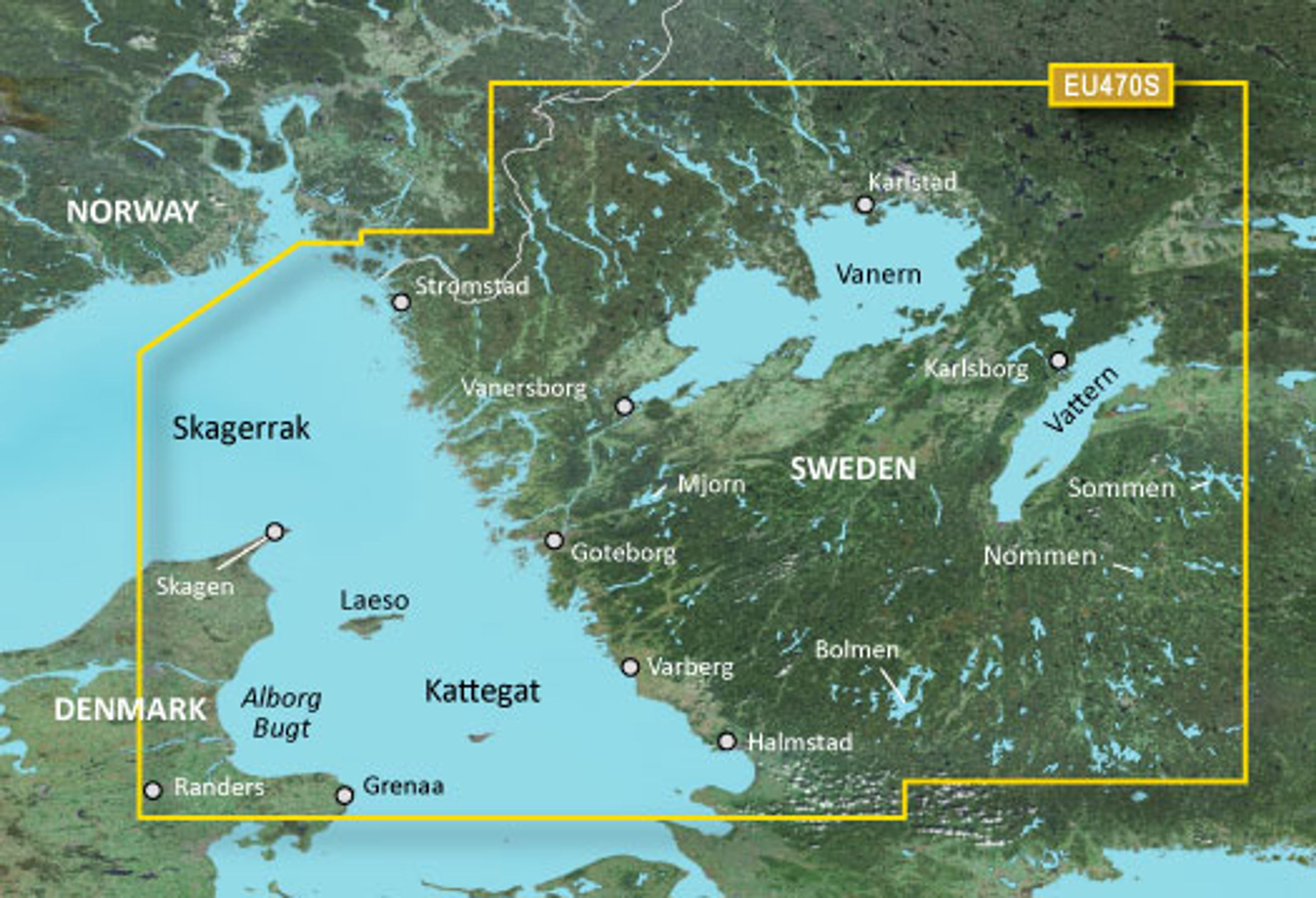 Bluechart g3 vision kartat, veu470s stromstad-halmstad