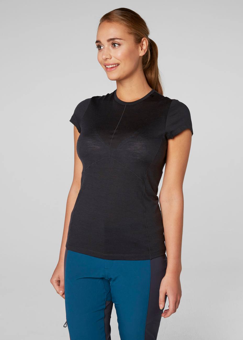 Women's Merino Light Short Sleeve Ebony L